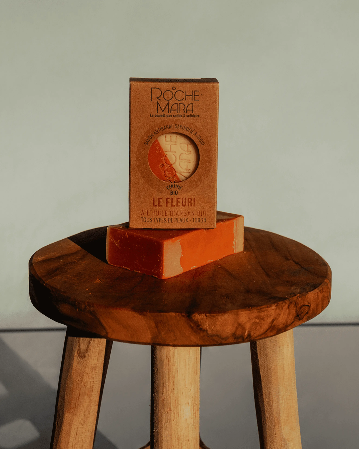 Savon solide le Fleuri avec étui Ma boutique