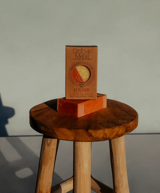 Savon solide le Fleuri avec étui Ma boutique